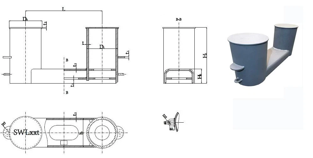 marine ISO bollard type A marine ISO bollard type A